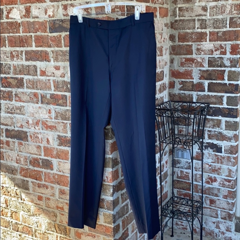 Navy blue mens dress trousers